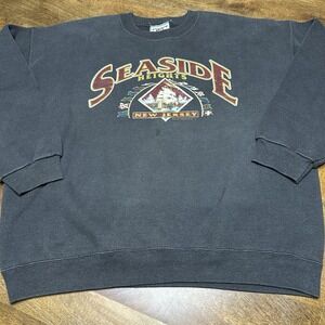Vintage 90s Seaside Heights Crewneck Sweatshirt Tourist Jersey Shore XL